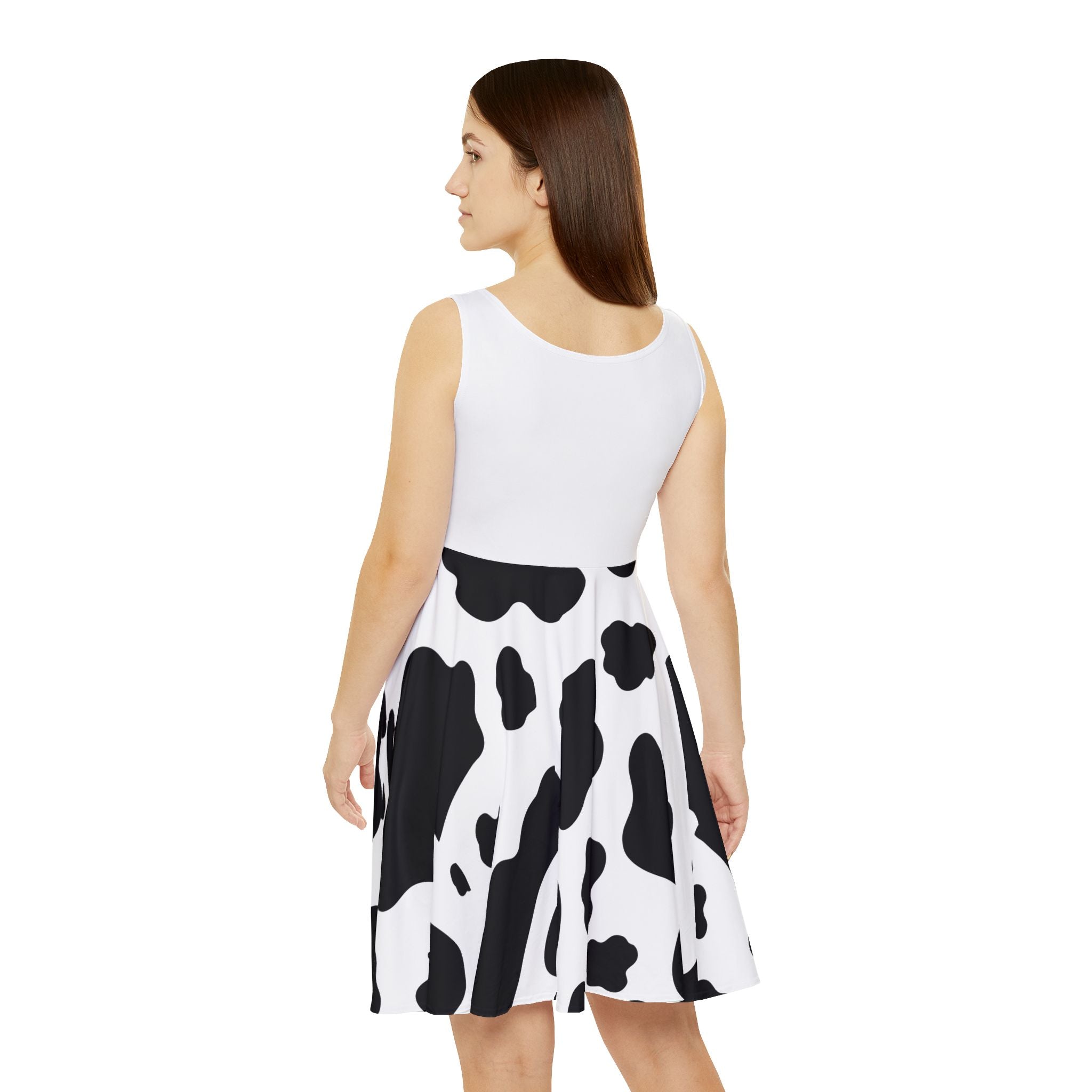 Cow Print MoooM Skater Dress | Cow Pattern Skater Dress