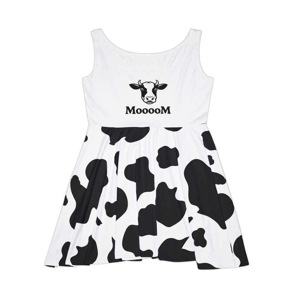 Cow Print MoooM Skater Dress | Cow Pattern Skater Dress