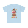 Unhinged Momma T-Shirt | Funny Mom Cartoon, Coffee Wine, Spa Robe Graphic